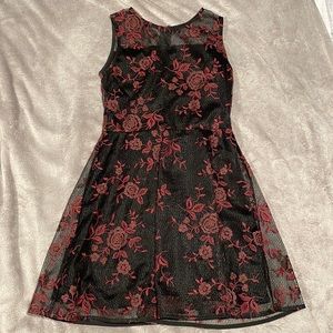 Black Dress Red Decals, Junior’s XL